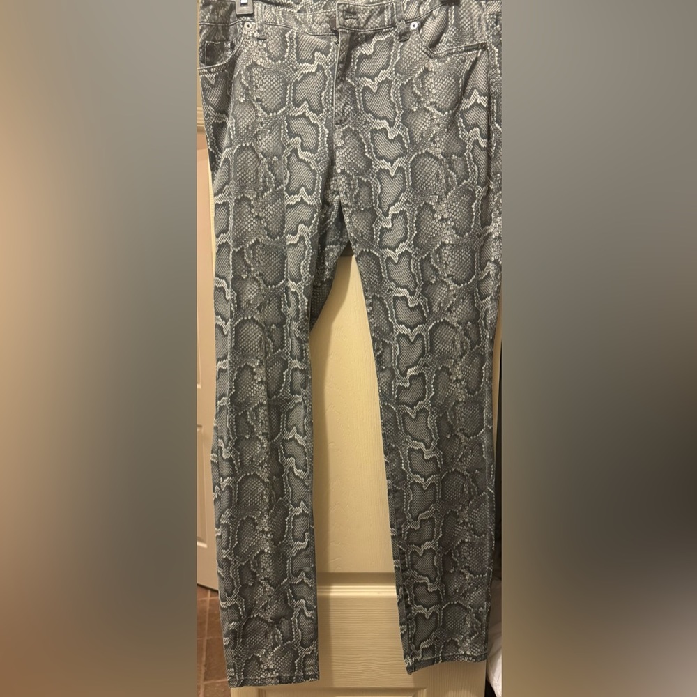 Michael Kors Snakeskin Print Jeans
